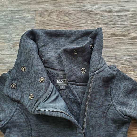 Dover Saddelry full zip jacket - heathered gray/black - small - Picture 2 of 3